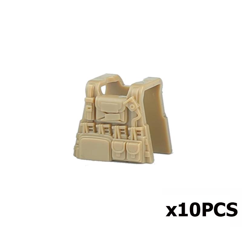 Military Building Blocks US Solider Figure M4 Gun Vest Special Force Tactical Bulletproof  Armour Weapon Accessories Bricks Toys