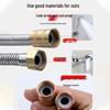 Universal Stainless Steel Shower Hose Sprinkler Connector: Explosion-Proof, Short Hot Water Outlet Pipe