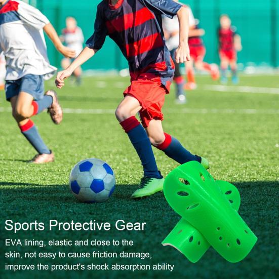 2Pcs Soccer Shin Guards for Kids & Adults Soft EVA Padded Shock Absorption Shin Pads Professional Insert Type Football