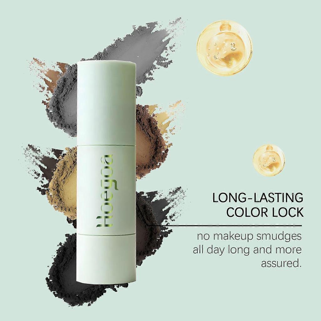 Limited time!!Hoegoa Gray Hairline Powder, Natural Filling Contour Powder, Conceals Hairline, Shapes Sideburns, Waterproof And Long-Lasting