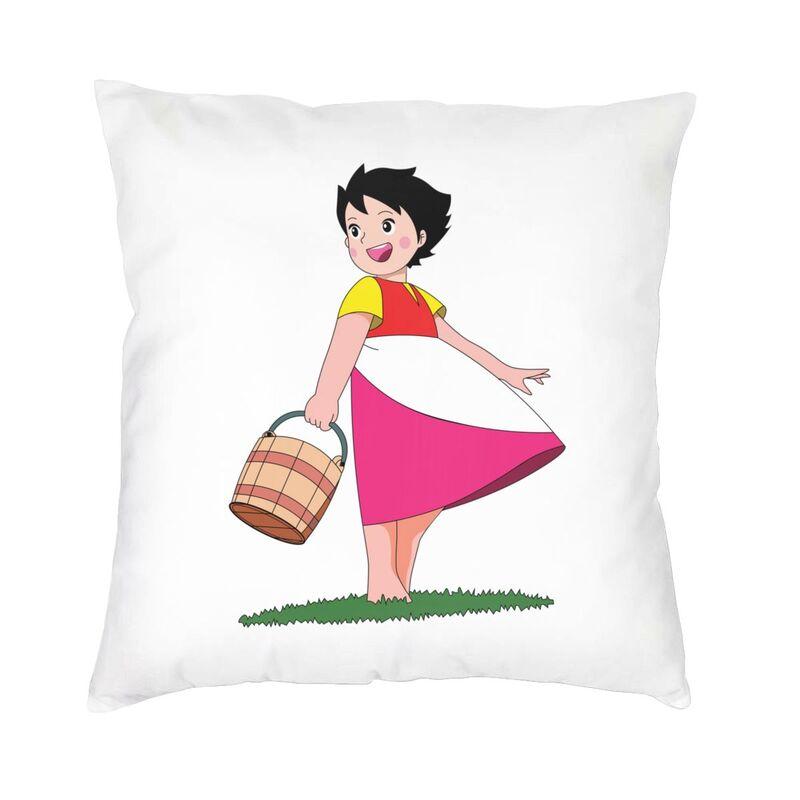 Heidi And Clara Cushion Cover Doublesided 3D Printing Alps Mountain Girl Throw Pillow Case for Sofa Pillowcase Home Decoration