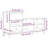Shoe Rack Sonoma Oak 102 X 36 X 60 Cm Particleboard