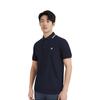 FILA Athletics Tennis Comfortable Versatile Embroidered Logo Design Sports Tennis Striped Breathable Short Sleeve Polo Shirt A11M523146F-NV