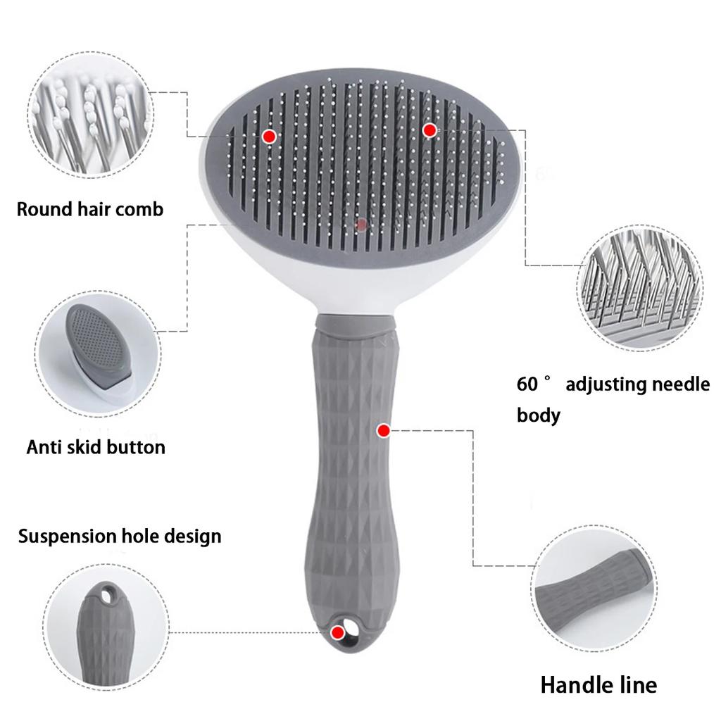 Cat Grooming Massage Brush Pet Comb Professional Open Knot Pet Hair Removal Brush Durable kitten comb Pet Accessories