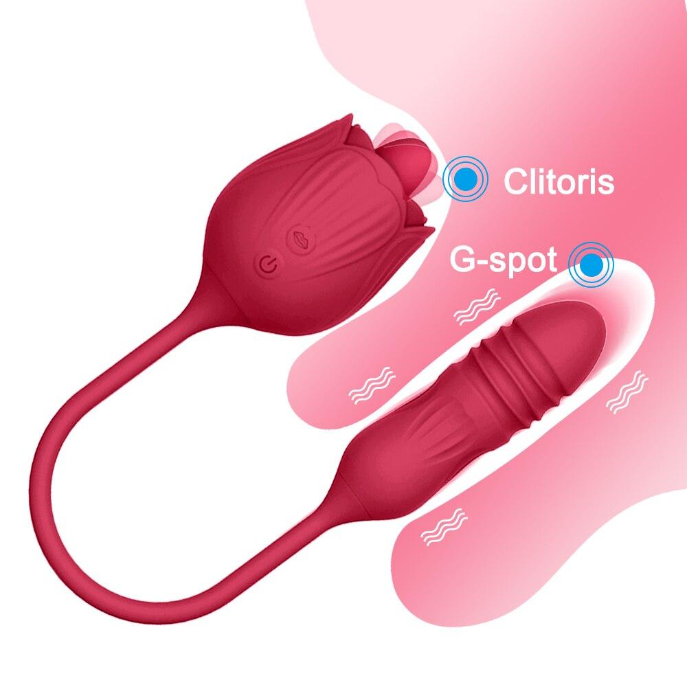 Ružový vibrátor klitorisový sací vibrátor Rose Toys Vibračné vajíčka Odsávanie bodu G Vaginálny análny stimulátor Masážny prístroj na prsné bradavky