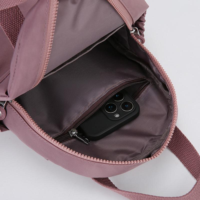 Backpack Nylon Women's Bag Multifunctional Shoulder Crossbody Bag Travel Chest Bag