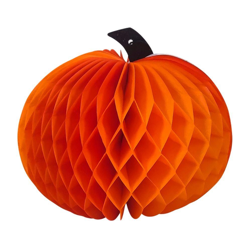 Colorful Pumpkin Honeycomb Ball Creative Halloween Paper Pendant Party Decoration Lantern Home