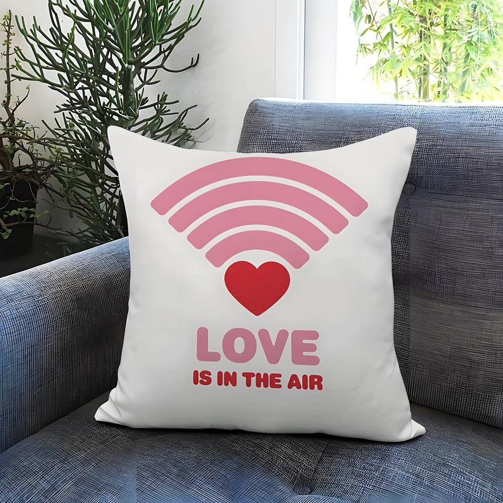 Holiday Valentines Day Cushion Cover Comfortable Reversible Pillow Cover Ideal for Car Sofa Bedroom Beyond