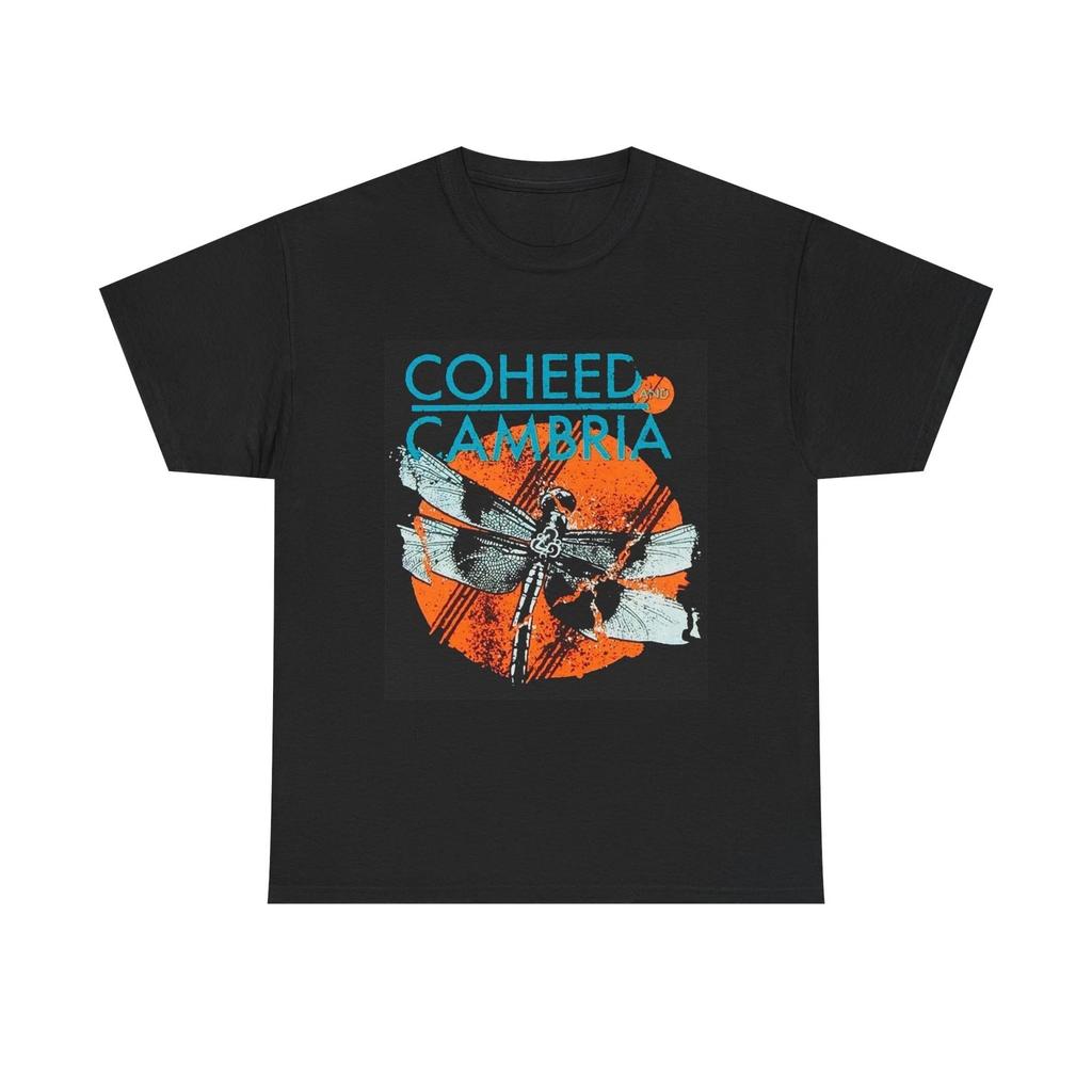 Coheed And Cambria T-skjorte Retro Rockeband Merchandise Unisex Tung Bomulls-T-skjorte Vintage