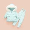 Children Down Coat Jacket + Jumpsuit Kids Toddler Girl Boy Clothes Down 2pcs Winter Outfit Suit Warm Baby Overalls Clothing Sets