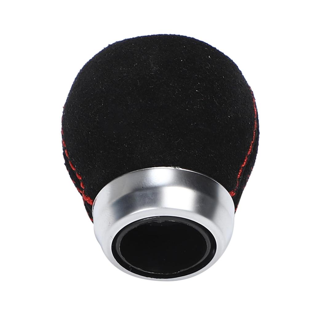Shift Knob for Manual Transmission M12 X Faux Red Replacement Shift Interior 6-speed Vehicles, P1.25, Alcantara-style Leather, Stitching, Lever,
