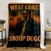 West Coast Vibes Bedroom Blanket Design Printed Flannel Blanket for Bedroom, Living Room, Sofa, and Nap