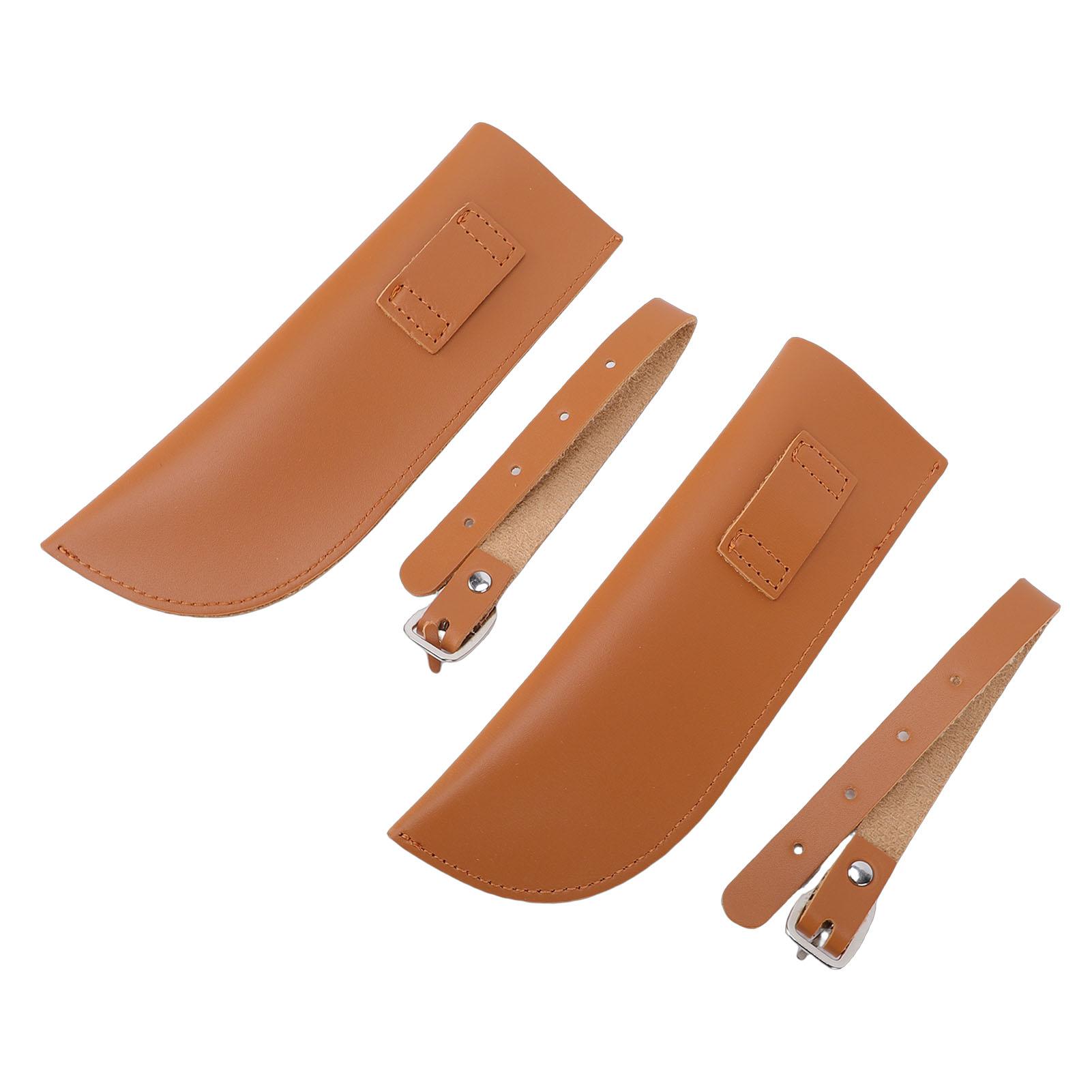 

2PCS Equestrian Flag Holder with Strap Buckle PU Leather Stirrup Flag Pole Carrier for Horse Training Riding Competition