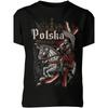 Unisex T-Shirt | Polish Hussar Knight Patriotic Eagle with Eagle | Casual Crew Neck, Slight Stretch Fabric, Regular Fit, Geometric-Pattern, Perfect