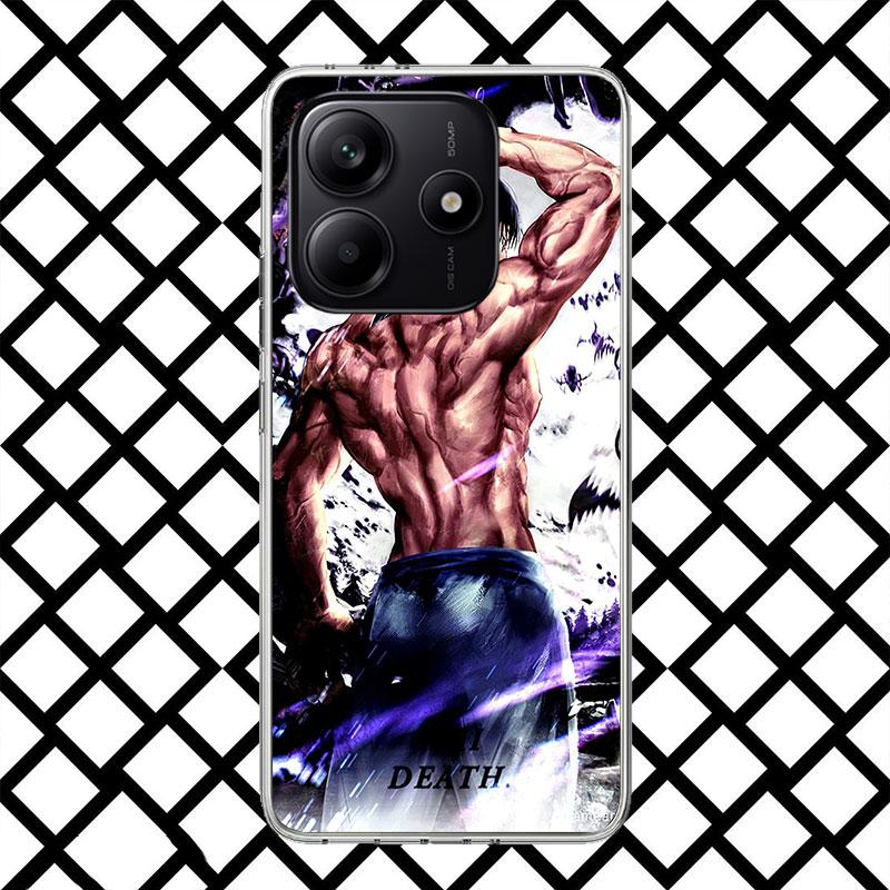 Kaisen J-Jujutsu Fushiguro Toji Phone Case for Xiaomi Redmi Note 15 14 14S 13 12 12S 11 Pro Plus 11E 11T 11S 10S 5G Soft Cover F