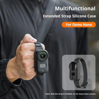Silicone Action Camera Case Wriststrap for DJI OSMO Nano Shockproof Sports Camera Protective Cover Wrist Band Camera Accessories