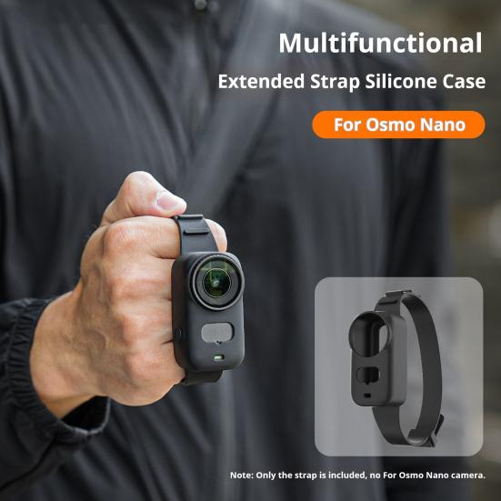 Silicone Action Camera Case Wriststrap for DJI OSMO Nano Shockproof Sports Camera Protective Cover Wrist Band Camera Accessories