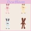 Cute Long Ear Plaid Rabbit Plush Doll Toy Pendant For Gifts And Decor