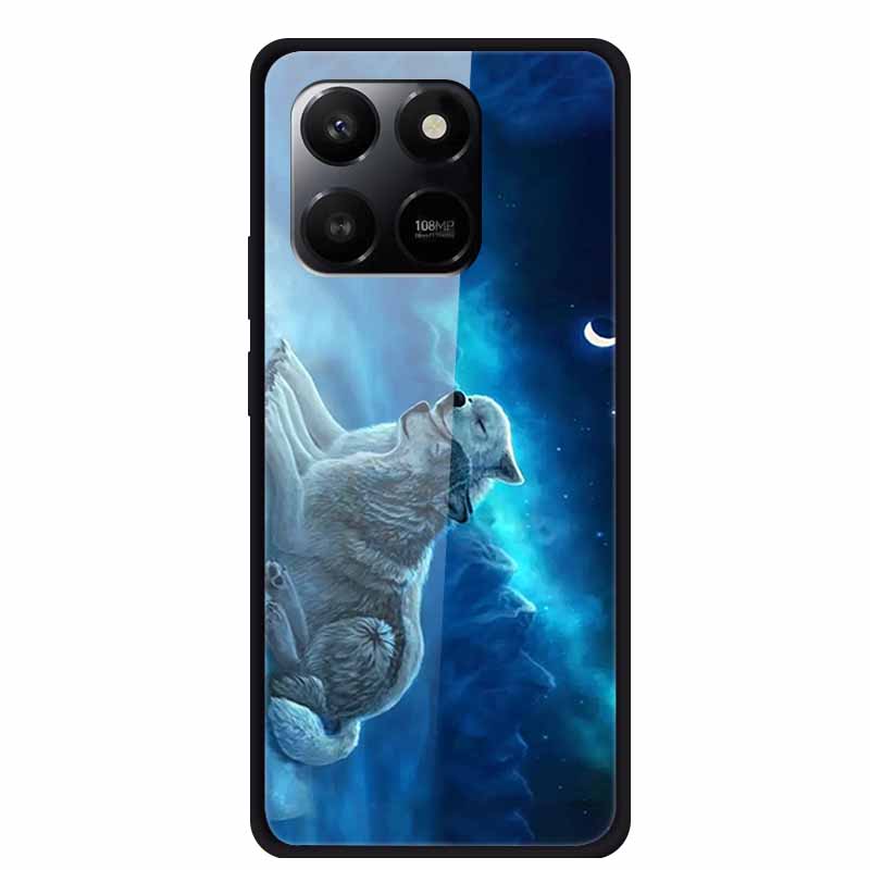 Glass Case For Honor X7d Play 10T 5G Case Soft Bumper Hard Tempered Glass Back Cover For Honor 400 Smart 2025 Phone Cases Fundas