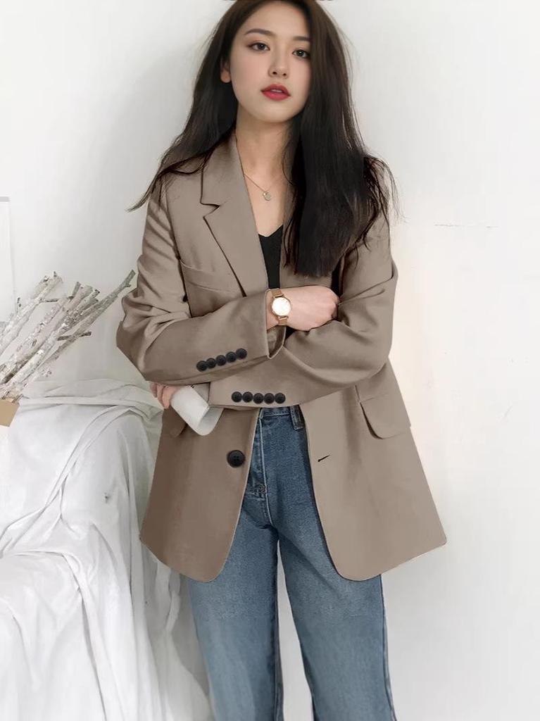 Korean Style Women's Casual Loose Blazer