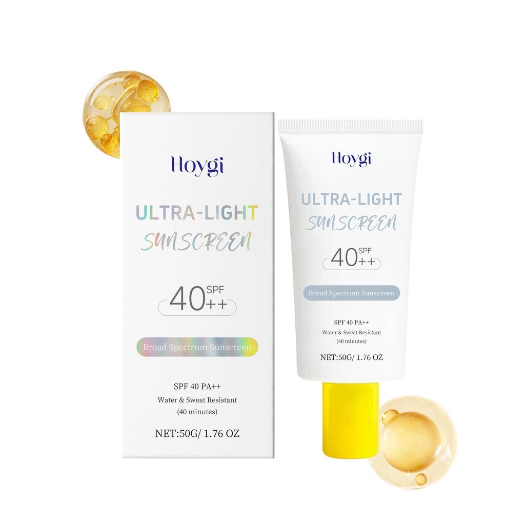 Hoygi Moisturizing Protective Cream Daily Face Sunscreen For Outdoor Summer UV Protection Hydrating Invisible Finish Non Greasy 50g