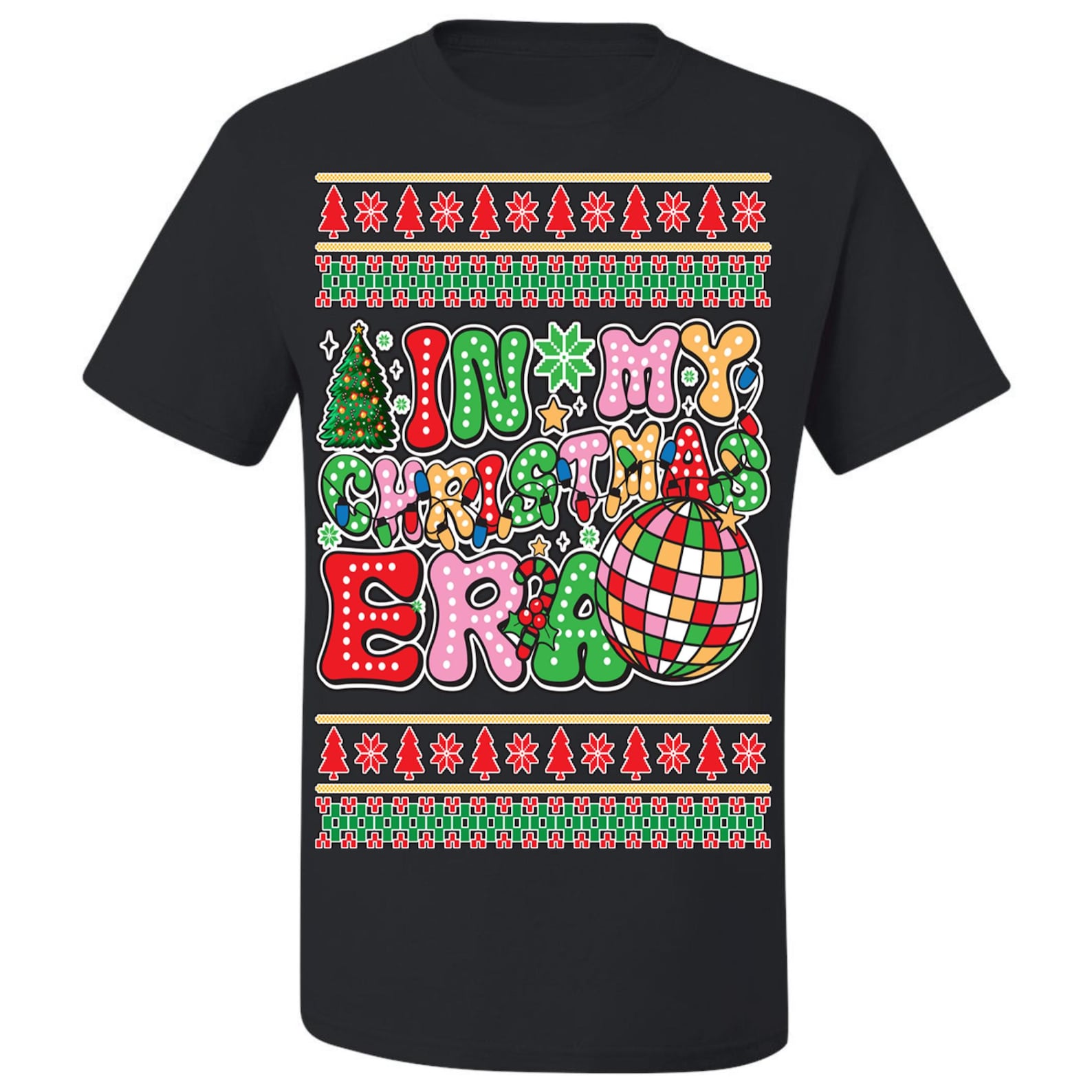 Ugly Christmas T-Shirt In My Christmas Era Tee Shirt M