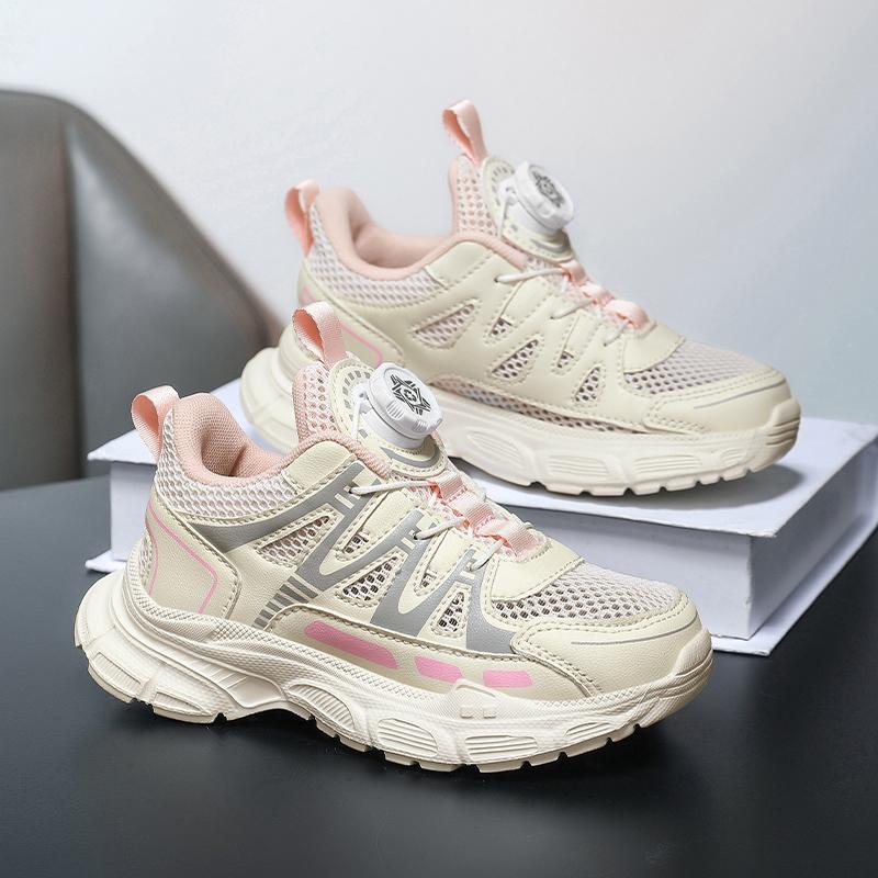 Girls Breathable Mesh Sneakers Lightweight Summer Shoes School Campus Walking Shoes Daily Student Footwear Lightweight Daily Wear