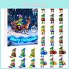 Weihnachtsfrosch Acryl Adventskalender mit 24 Teilen für festliche Baumdekorationen