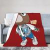 Kanye West Blanket Fleece Spring/Autumn Cute Bear  Multifunction Lightweight Throw Blanket for Home Bedroom Quilt