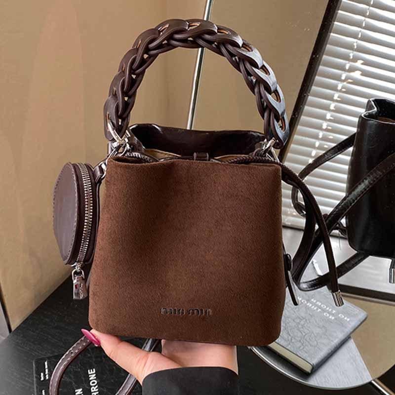 Handgehaltener Eimerbeutel, Modisch und Vielseitig, Einzel-Schultertasche, Pendler Crossbody-Tasche