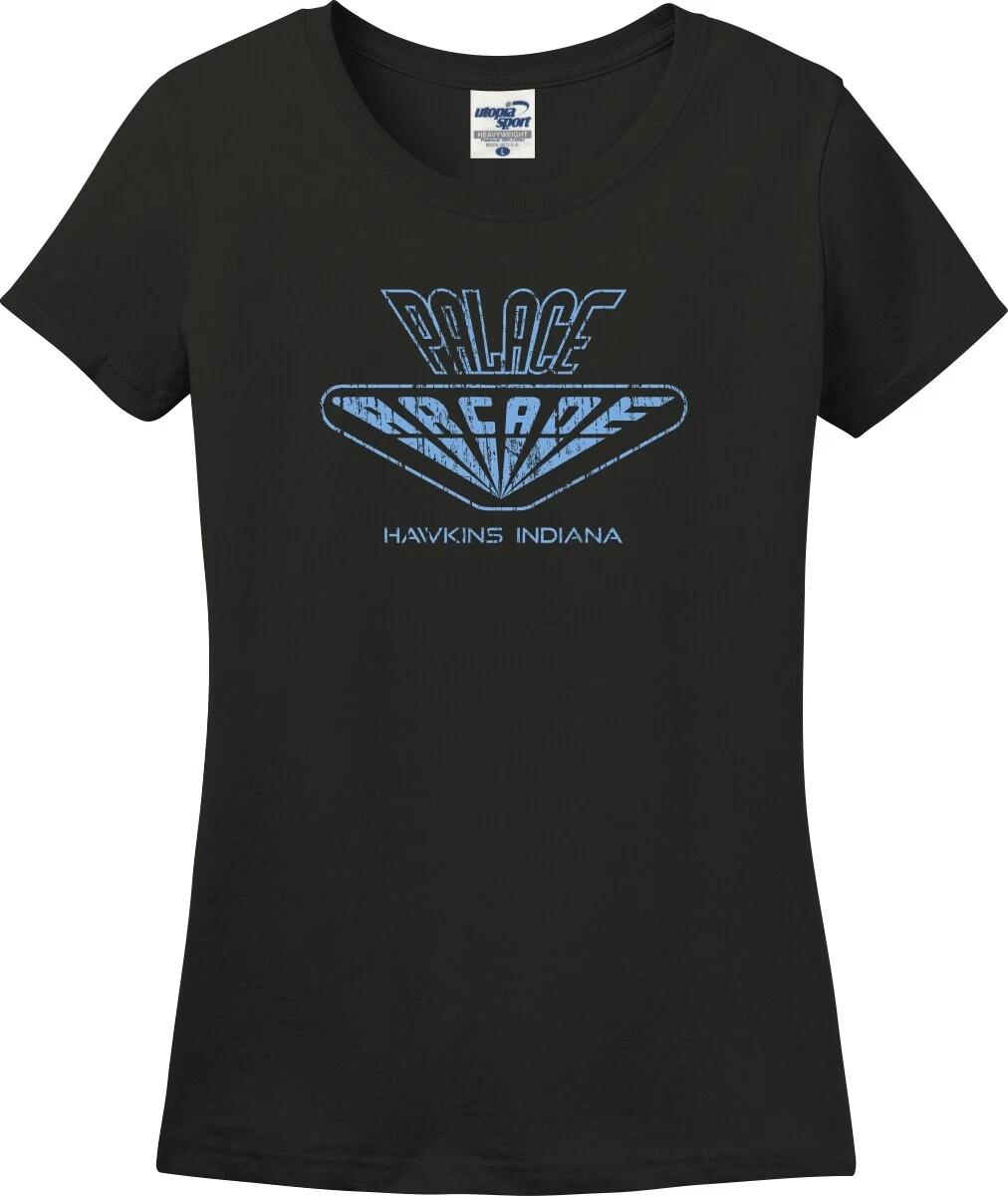 Palace Arcade Hawkins Indiana Missy Fit Ladies T-Shirt (S-3X) XXXL