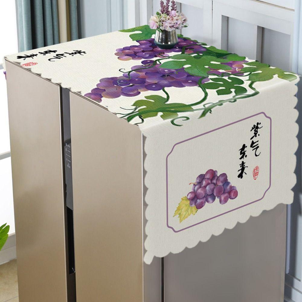 Cartoon Washing Machine Cover Oil Proof Refrigerator Cover Cloth Double/Single Door Fridge