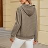 Women's Striped Long Sleeve Hoodie Casual Loose Fit with Pocket Pullover Top
