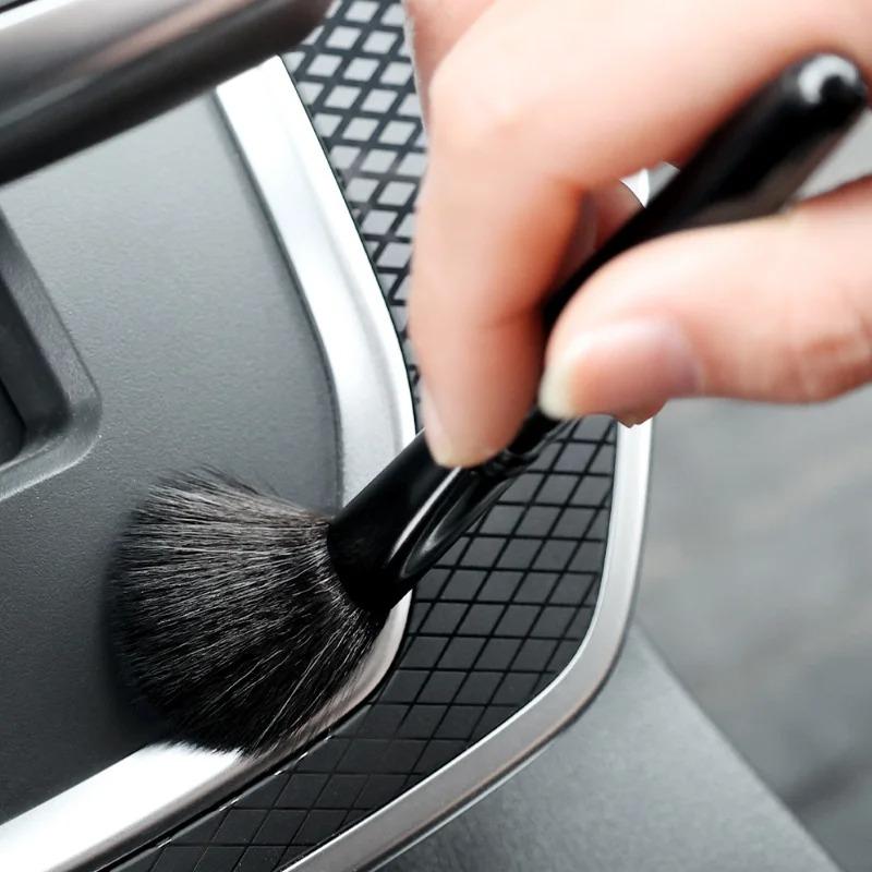 Car Interior Ultra-Soft Brushes Dashboar Air Outlet Duster Soft Bristles Brushes Portable Clean Detailing Brush Auto Accessories