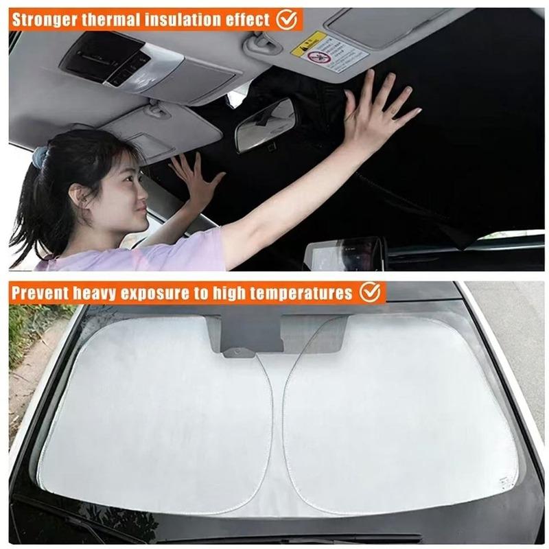 Car UV Protection, Front Windshield, Foldable Sunshade, Summer Protection Items, Car Heat Insulation and Preservation Function