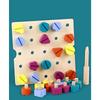 Wooden Screw Disassembly Toys Educational Screw Disassembly Assembly Shape Color Toys Montessori Interactive Game for Baby Gift