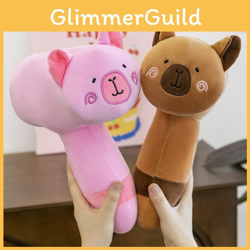 Hammer Funny Capybara Plush Toy Cute Cartoon Children Birthday Holiday Gift Doll