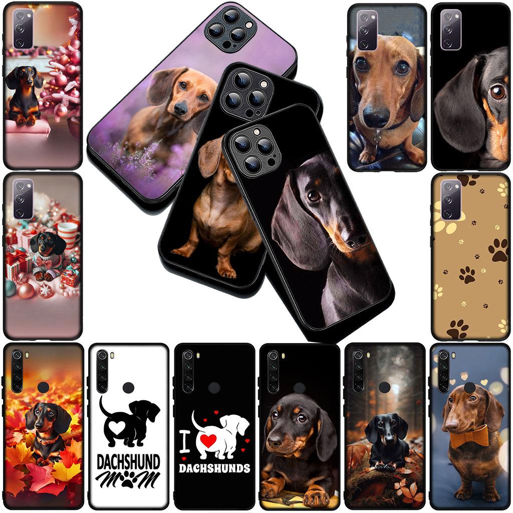 Phone Cover for Motorola Moto G86 G57 E14 E15 G14 G34 G35 G84 G24 A54 G15 Power E22 Casing Soft Case Wallpaper Dachshund Dog