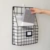 Iron Grid Book And Newspaper Rack Home Wall Decoration Wall Newspaper And Magazine Storage Bookshelf