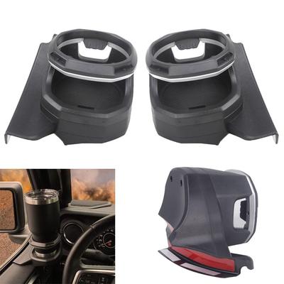 Car Window ABS Cup Holder For 2018-2025 Jeep Wrangler JL 4 Door JT Gladiator Multi-Function Modified Accessories Car Door Window