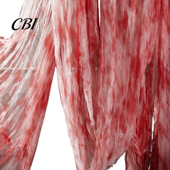 Soft Flexible Gauze for Door Frames Halloween Creepy Cloth, Spooky Gauze, Fabric Tapestry Decorations, 72 x 30inch Indoor Outdoor Realistic
