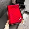 Checked scarf, Korean trendy autumn and winter scarf, line double-sided imitation cashmere scarf