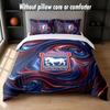 Set Biancheria da Letto Design Calcio Ipswich Town 1 Copripiumino + 2 Federe Morbido Traspirante Biancheria da Letto per la Casa