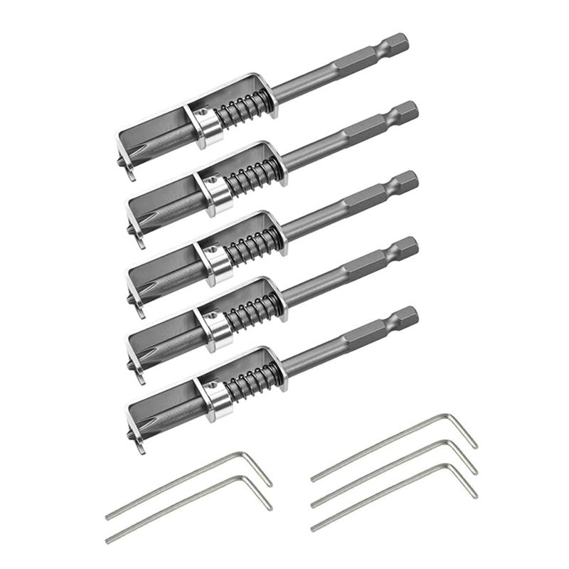 1/2/5PCS Spring Screw Holder Drill Bit Anti-Drop Magnetic Screwdriver Tool for Tight Spaces 2Pcs Set Fixing Bits