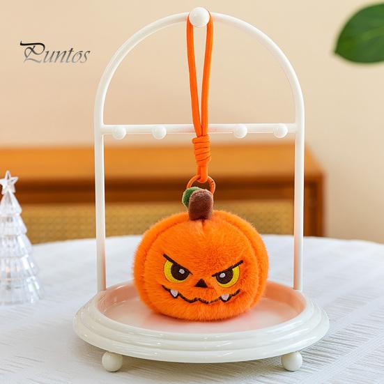 Creative Pumpkin Plushies Halloween Plush Keychain, Cute Spooky Stuffed Toy Pendant for Bag Charm Keys, Soft Mini Doll Hanging Ornament Festival