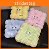 Square Pattern Grid Pad Office Chair Cushion For Girls Room And Study Use Area