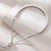 New 925 Sterling Silver Bracelet Personality Charm Simple Shiny Zircon Bracelet Birthday Gift for Women's Exquisite Jewelry