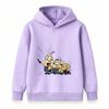 Kids Boys Girls 100% Cotton Crew Neck Short Sleeve T-Shirt, Cute Cartoon Three Funny Yellow Characters Print Casual Soft Tee Tops for Children Daily W
