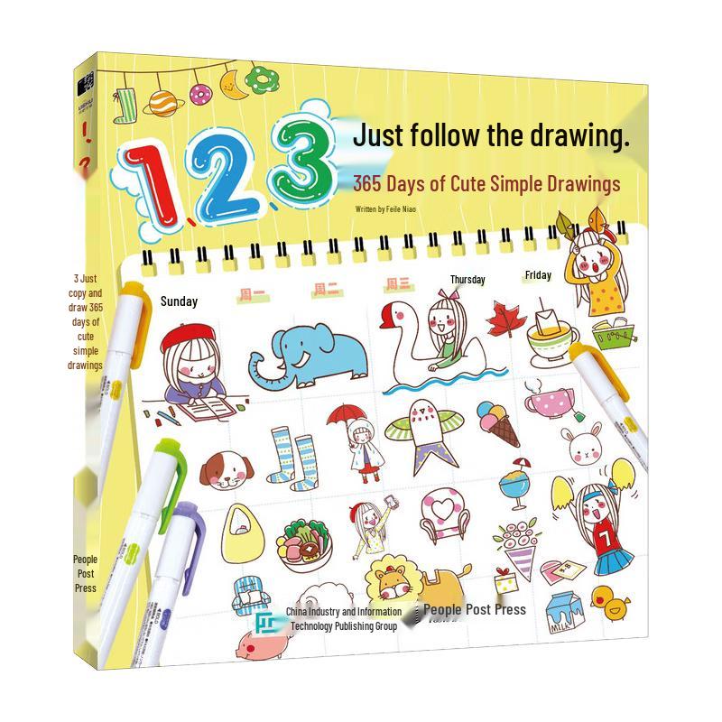 365 Days of Cute Doodle Drawing Book