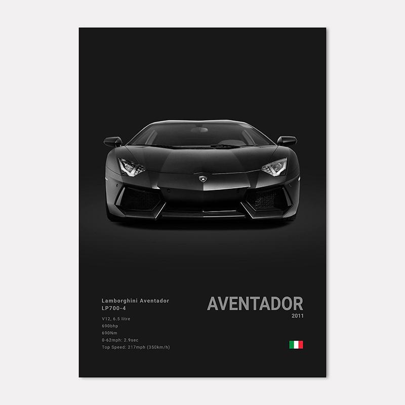 Famous Cars LP 640 Canvas Wall Art Print Poster Aventador URUS VENENO Decoration Mural Modern Home Decor Birthday Gift Unframed